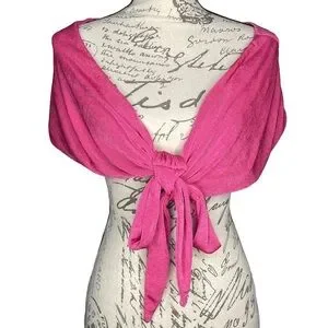 Princess Polly Sweaters Princess Polly Pink Shoulder Shrug